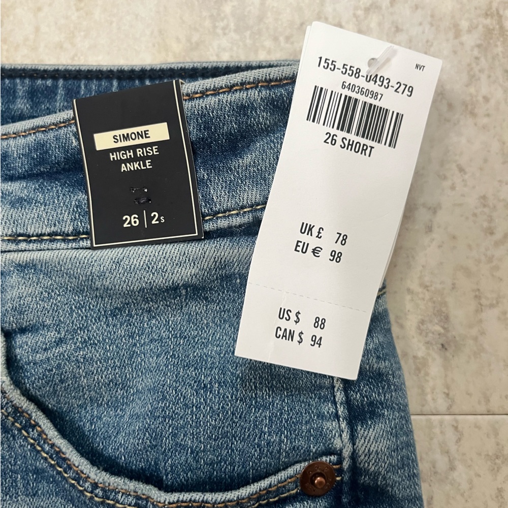 Abercrombie & Fitch Womens Jeans. Simone high rise ankle. NWT - Picture 5 of 7